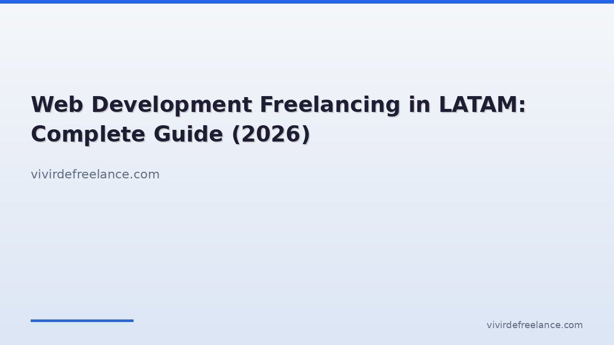 Web Development Freelancing in LATAM: Complete Guide (2026)
