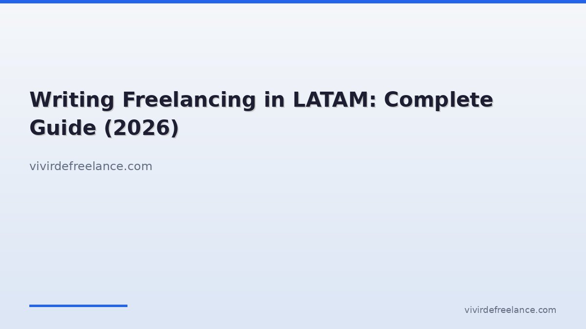 Writing Freelancing in LATAM: Complete Guide (2026)